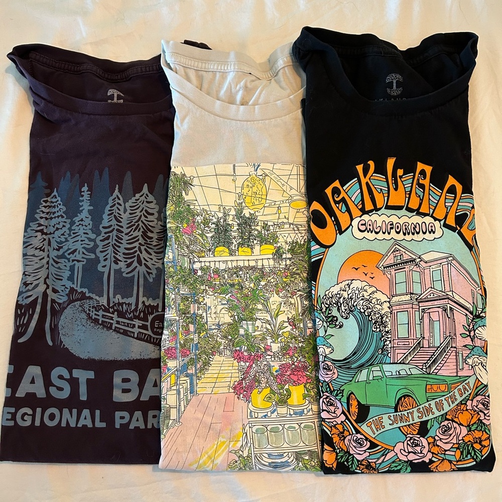 Colorful Oaklandish t-shirts- Set of 3
